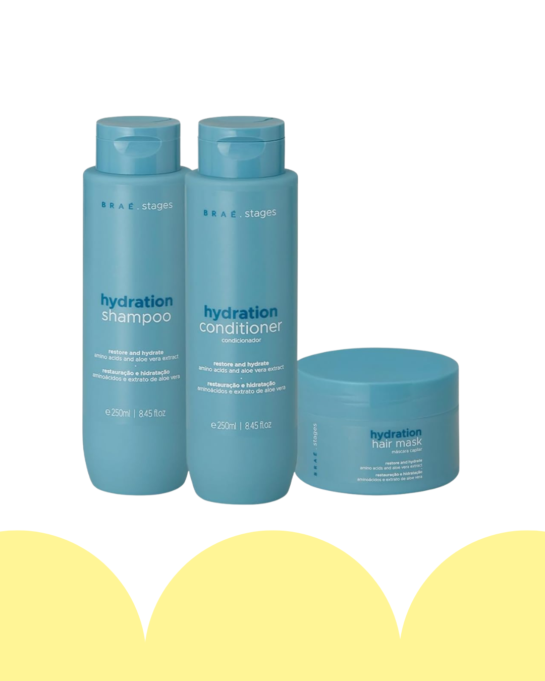 Kit Braé Stages Hydration Home Care (3 produtos)